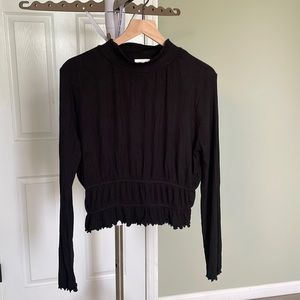 Lost + Wander Mockneck Long Sleeve Top